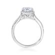 .27 ct. t.w. Diamond Halo Engagement Ring Setting in 14kt White Gold