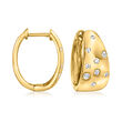 .25 ct. t.w. Scattered Diamond Hoop Earrings in 18kt Yellow Gold
