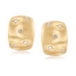 Mazza 14kt Yellow Gold Earrings with Star Diamond Accents