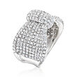 2.45 ct. t.w. Diamond Bow Ring in 18kt White Gold