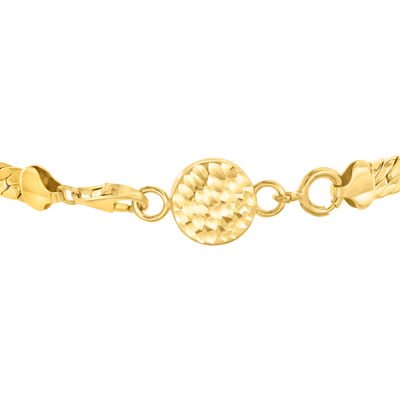 Italian 18kt Gold Over Sterling Diamond-Cut Magnetic Clasp Converter