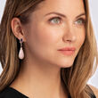 Multi-Gemstone and .66 ct. t.w. Diamond Drop Earrings in 14kt Yellow Gold