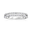 .50 ct. t.w. Diamond Open-Space Two-Row Ring in 14kt White Gold