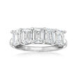 3.00 ct. t.w. Emerald-Cut Lab-Grown Diamond Five-Stone Ring in 14kt White Gold
