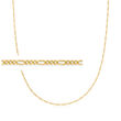 Baby's 14kt Yellow Gold Figaro-Link Necklace