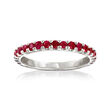 .70 ct. t.w. Ruby Ring in Sterling Silver