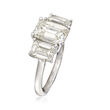 Majestic Collection 4.44 ct. t.w. Diamond Three-Stone Ring in Platinum