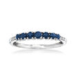 .40 ct. t.w. Sapphire Ring with Diamond Accents in 14kt White Gold