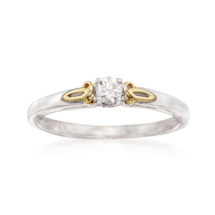 .18 ct. t.w. Diamond Promise Ring in 14kt White Gold