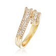 .83 ct. t.w. Diamond Bypass Ring in 18kt Yellow Gold