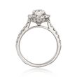 Henri Daussi 1.83 ct. t.w. Certified Diamond Engagement Ring in 18kt White Gold