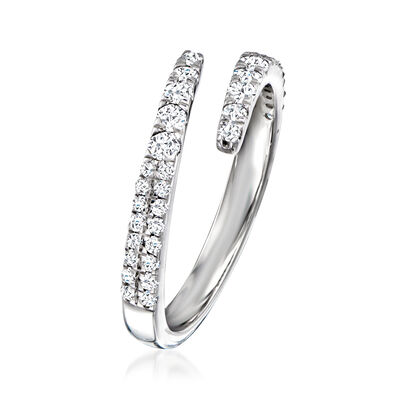 .50 ct. t.w. Diamond Bypass Ring in Sterling Silver