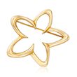 C. 1990 Vintage Tiffany Jewelry 18kt Yellow Gold Open Star Pin