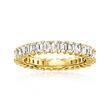 3.00 ct. t.w. Emerald-Cut Lab-Grown Diamond Eternity Band in 14kt Yellow Gold