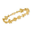 14kt Yellow Gold Sea Life Bracelet