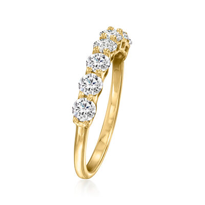 1.00 ct. t.w. Lab-Grown Diamond Seven-Stone Ring in 14kt Yellow Gold