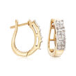 .48 ct. t.w. Diamond Huggie Hoop Earrings in 14kt Yellow Gold