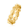 Italian 14kt Yellow Gold Twisted Ring