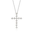 .20 ct. t.w. Diamond Cross Pendant Necklace in 14kt White Gold