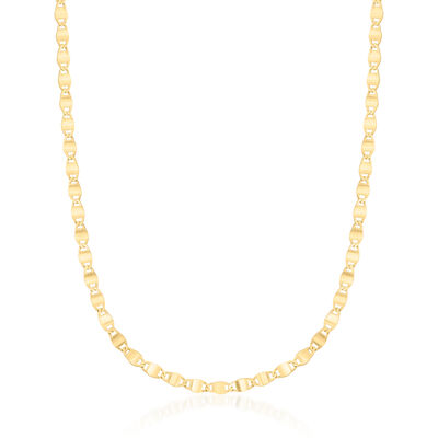 14kt Yellow Gold Mirror-Link Necklace