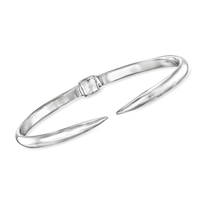 Sterling Silver Tapered-End Cuff Bracelet