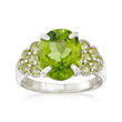 5.20 ct. t.w. Peridot Ring in Sterling Silver