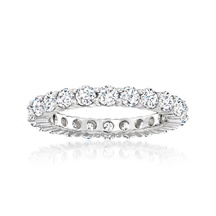 2.00 ct. t.w. CZ Eternity Band in Sterling Silver