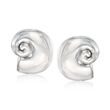 Sterling Silver Seashell Earrings