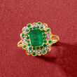 1.90 ct. t.w. Emerald Ring in 14kt Yellow Gold