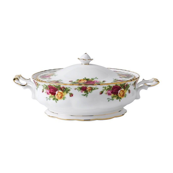 Royal Albert &quot;Old Country Roses&quot; Covered Vegetable Bowl
