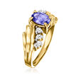 Le Vian .60 Carat Blueberry Tanzanite Ring with .15 ct. t.w. Nude Diamonds in 14kt Honey Gold