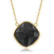 Black Onyx Necklace in 14kt Yellow Gold