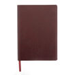 Royce Burgundy Leather Three-Initial Slim Journal