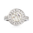 C. 1990 Vintage 2.75 ct. t.w. Diamond Fashion Ring in 14kt White Gold