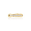 Baguette Diamond-Accented Single Ear Cuff in 14kt Yellow Gold