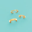 14kt Yellow Gold Openwork Hearts Toe Ring