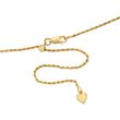 Italian 1.5mm 18kt Gold Over Sterling Adjustable Rope-Chain Necklace