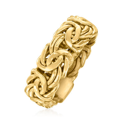 10kt Yellow Gold Byzantine Ring