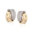 2.31 ct. t.w. Diamond Wrap  Earrings in 18kt Two-Tone Gold