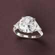 7.50 ct. t.w. CZ Ring in Sterling Silver