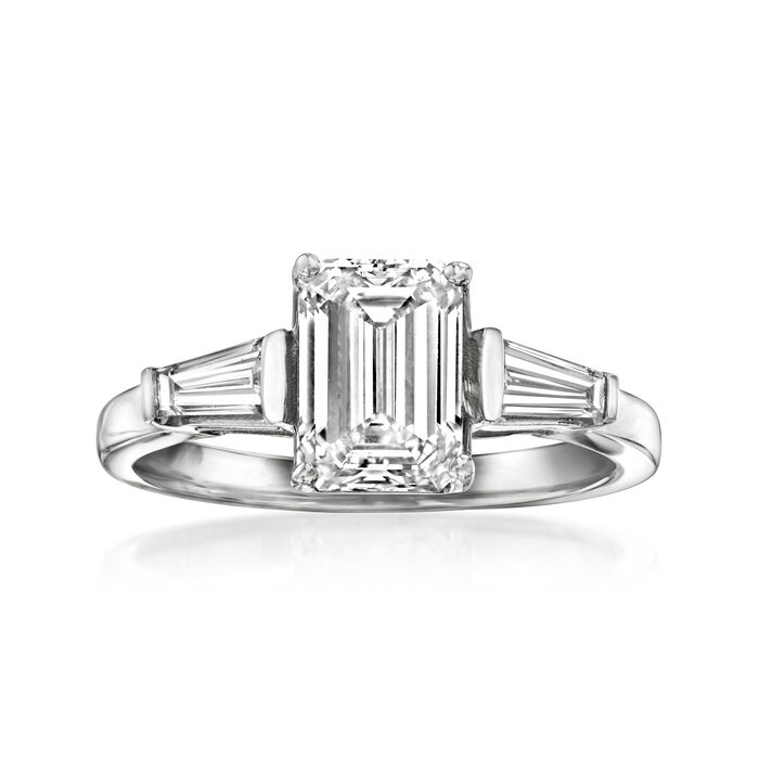 2.30 ct. t.w. Lab-Grown Diamond Ring in 14kt White Gold
