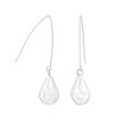Zina Sterling Silver &quot;Contemporary&quot; Baroque Pearl-Inspired Earrings