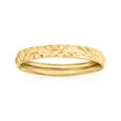 10kt Yellow Gold Diamond-Cut Pattern Ring