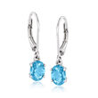 5.00 ct. t.w. Multi-Gemstone Jewelry Set: Four Pairs of Drop Earrings in Sterling Silver