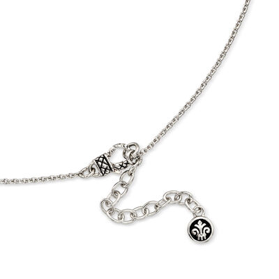 Andrea Candela &quot;Fleur De Lis&quot; .90 Carat Peridot Necklace in Sterling Silver