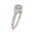 ALOR &quot;Flamme Blanche&quot; .15 ct. t.w. Diamond Circle Ring in 18kt White Gold