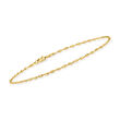 14kt Yellow Gold Dorica-Chain Anklet