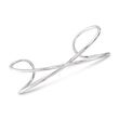Italian Sterling Silver Crisscross Cuff Bracelet