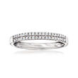 .20 ct. t.w. Diamond Two-Row Ring in Sterling Silver