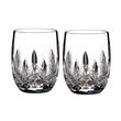 Waterford Crystal &quot;Lismore Connoisseur&quot; Set of 2 Rounded Tumbler Glasses